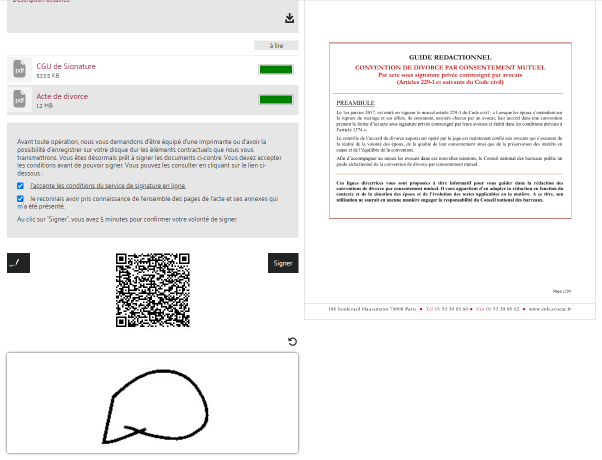 CNB FAQ e-DCM Signature manuscrite Parties 8