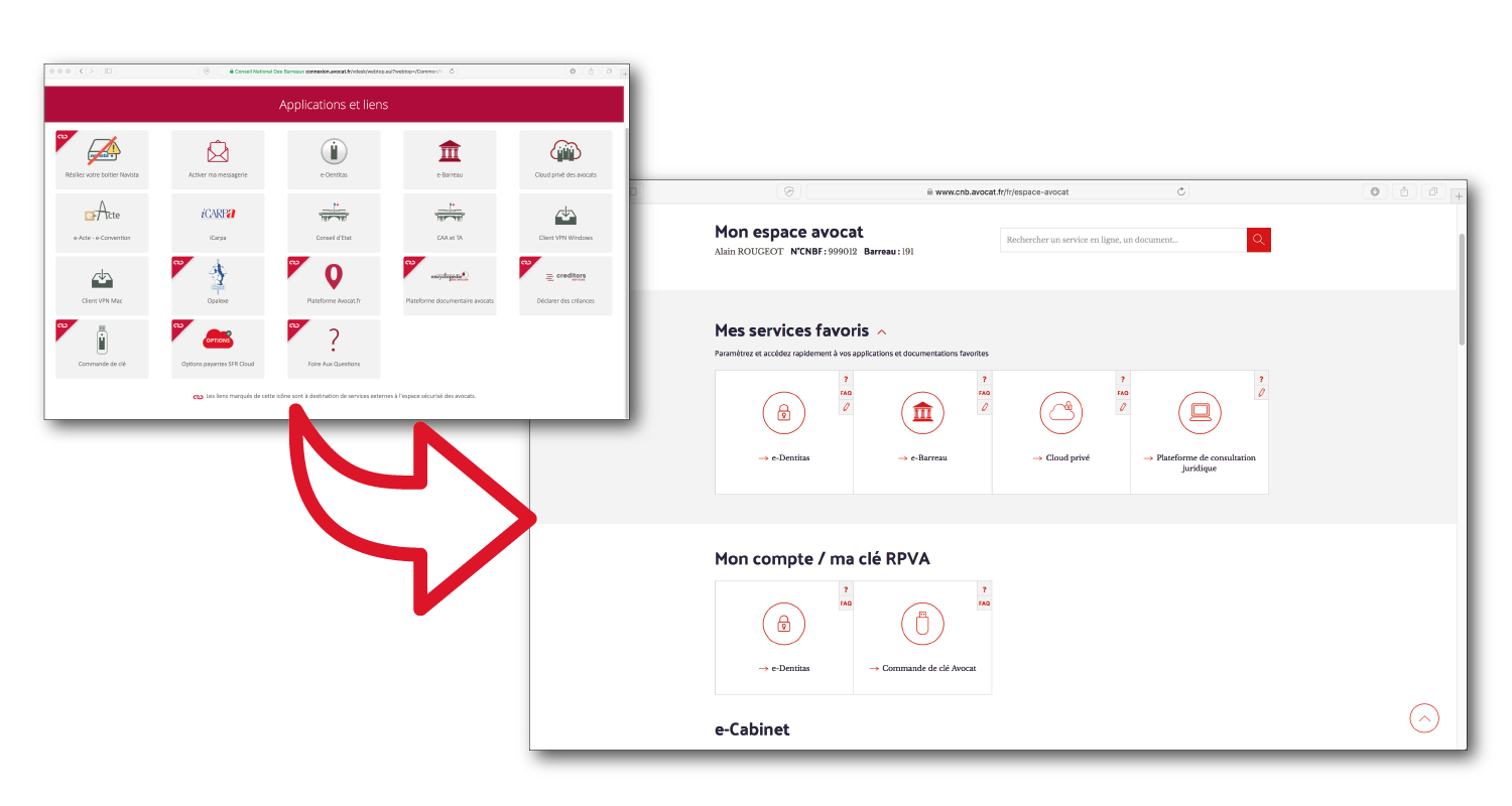 Nouveau portail RPVA avocats CNB
