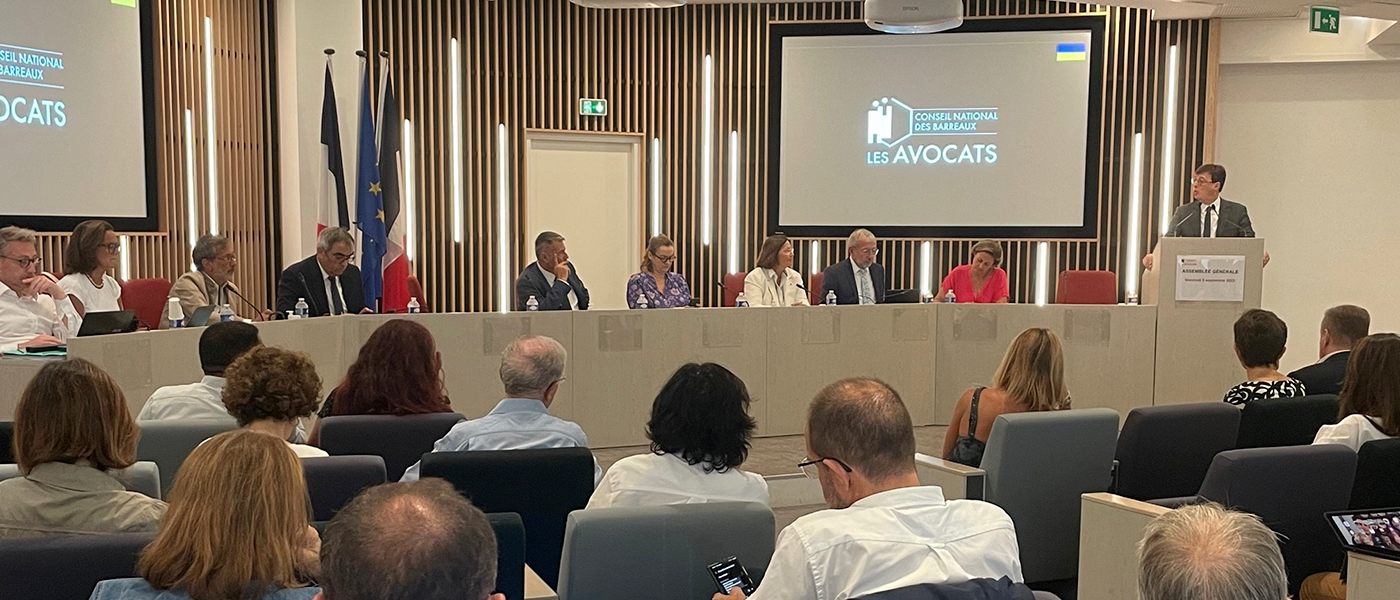 Vue l'Assemblée générale du CNB de septembre